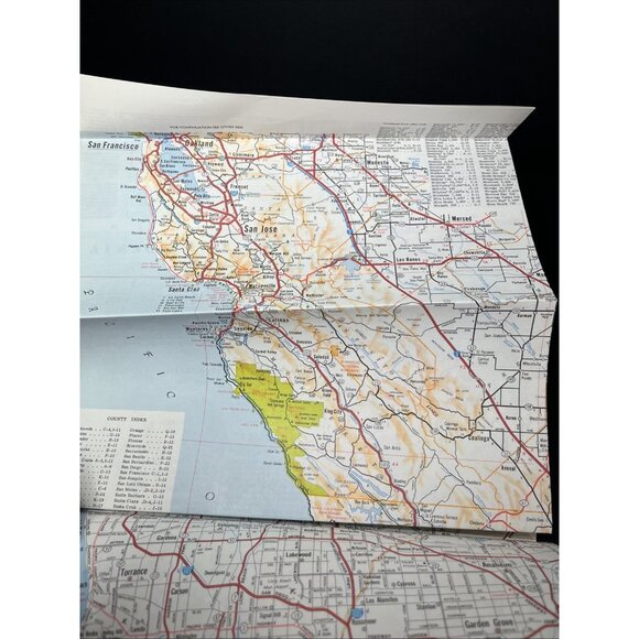 1978  The Murray Map Of The Golden State Of California Insets Of Freeway Systems - Picture 7 of 12
